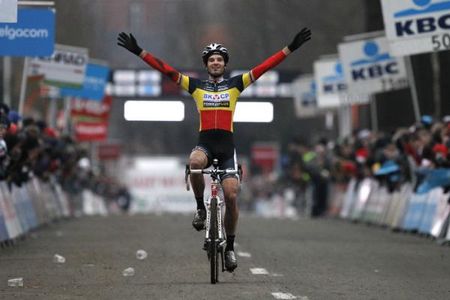 Niels Albert (BKCP-Powerplus) wins for the third time in his career at GvA Trofee-Azencross