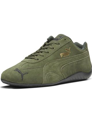 Puma Speedcat Shield SD Lässige Schnürsneaker – Grün – Größe 4 M