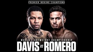 Davis vs Romero PBC boxing poster
