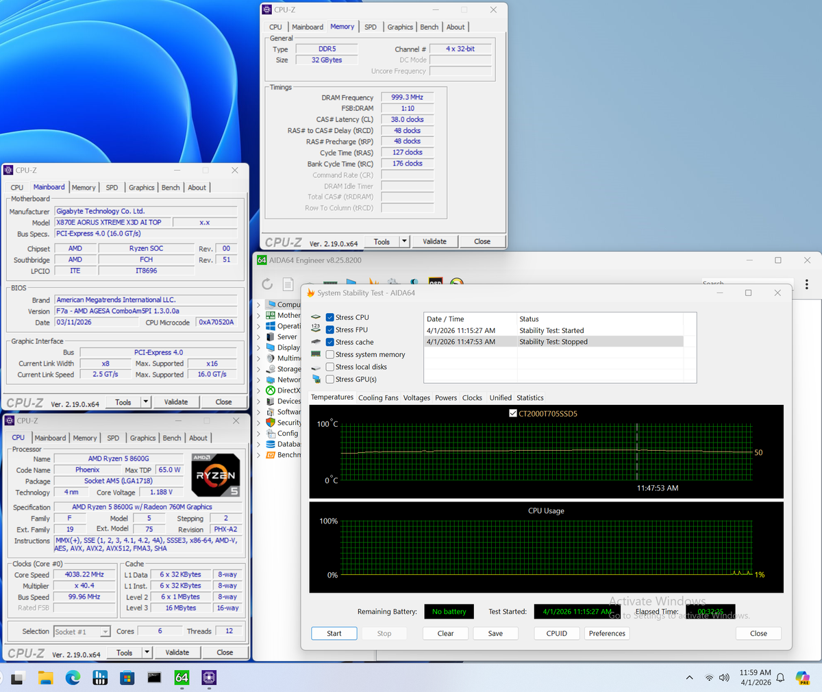 Gigabyte X870E Aorus Xtreme X3D AI Top - Memory overclocking