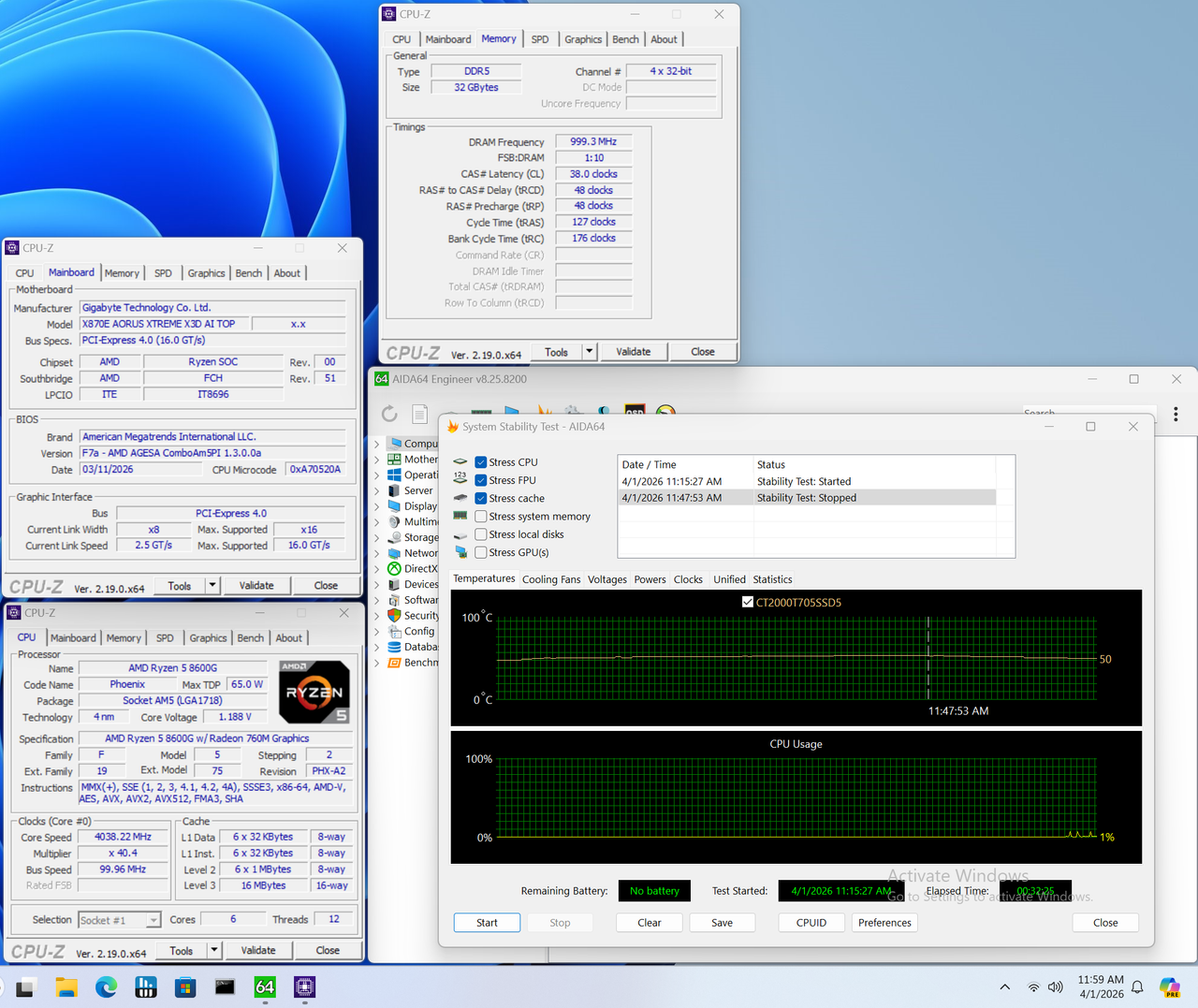 Gigabyte X870E Aorus Xtreme X3D AI Top - Memory overclocking
