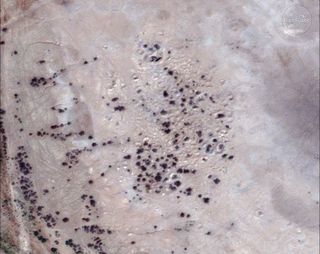 A satellite image, captured on Sept. 14, 2017, shows "site 1056," which might be the ancient city of Irisagrig.
