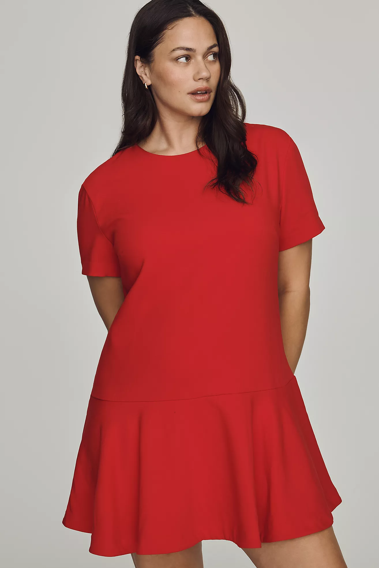 Maeve Drop-Waist Mini Swing Dress