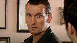 Christopher Eccleston as the 9th Doctor in Doctor Who.