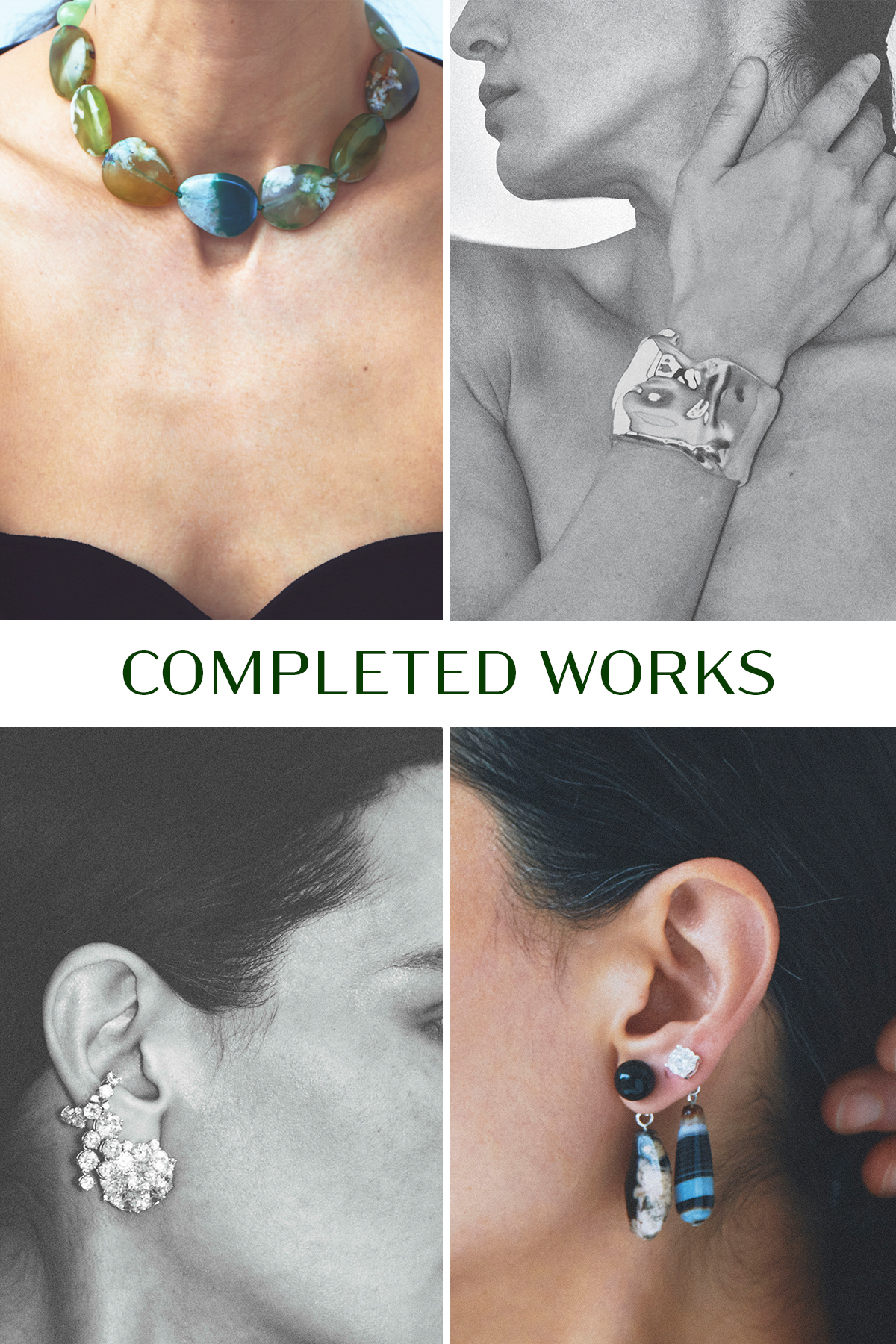 An image of cool girl jewellery brand Complleted Works.