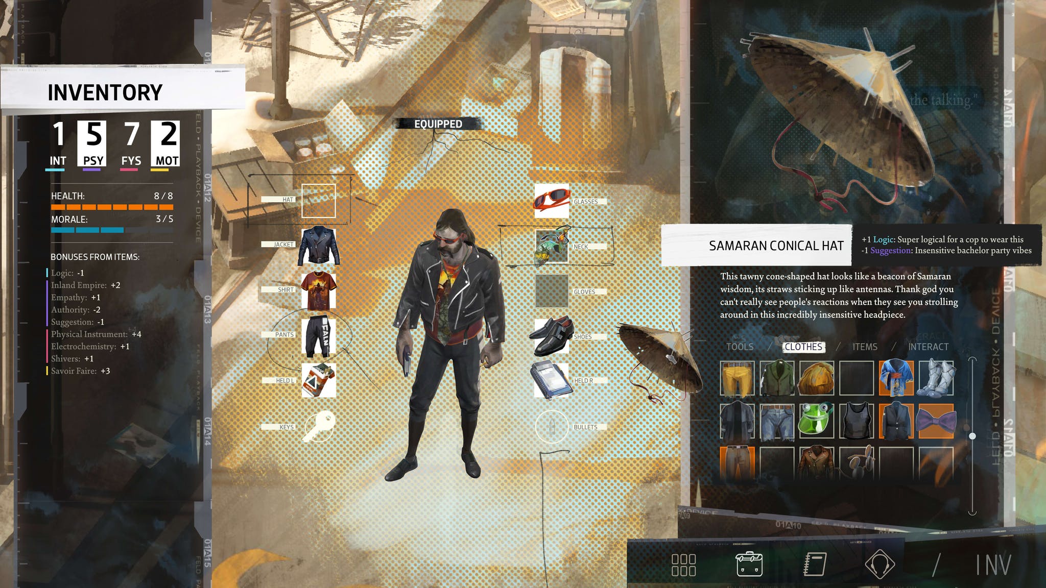 Disco Elysium's choices capture the full spectrum of life's disasters