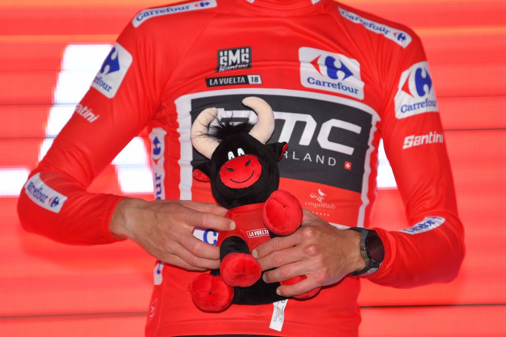 The leader's jersey comes with a bull plushie