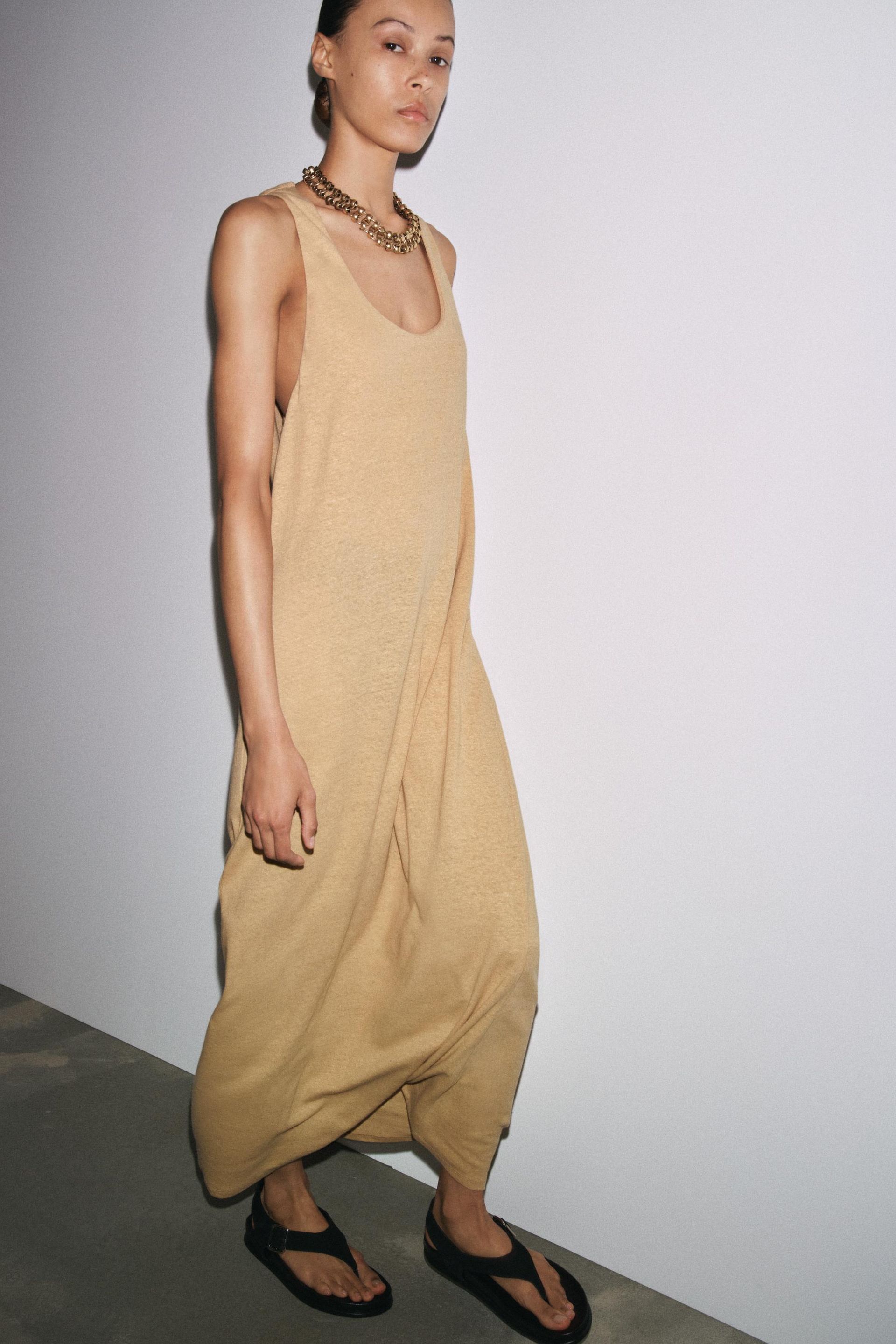 Linen Midi Dress
