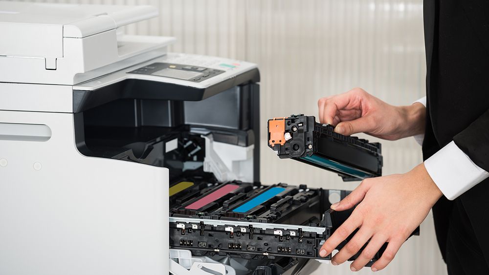 office printer changing ink