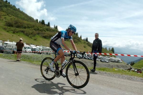 Daniel Martin (Garmin-Barracuda) set his own tempo on the climb