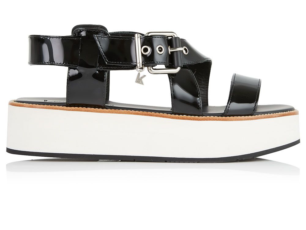 Karl Lagerfeld Cross Strap Platform