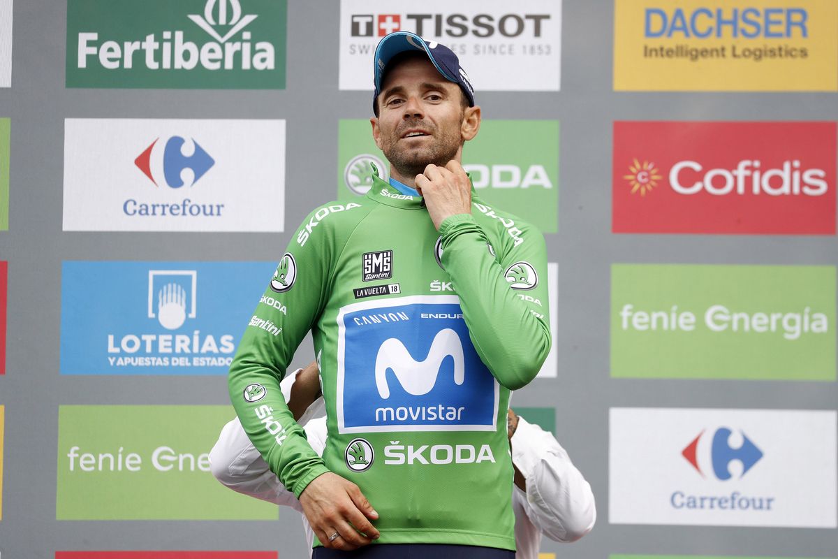 Alejandro Valverde (Movistar) kept the points jersey