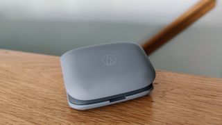 Audio-Technica ATH-TWX7 review: grey charging case