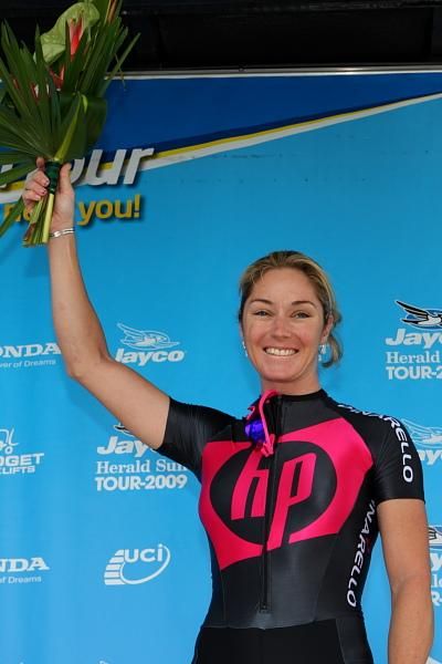 Rochelle Gilmore (HP Pinarello) won the first stage of the inaugural Honda Hybrid Tour
