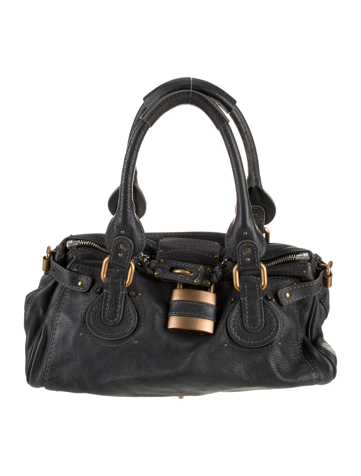 Leather Top Handle Bag