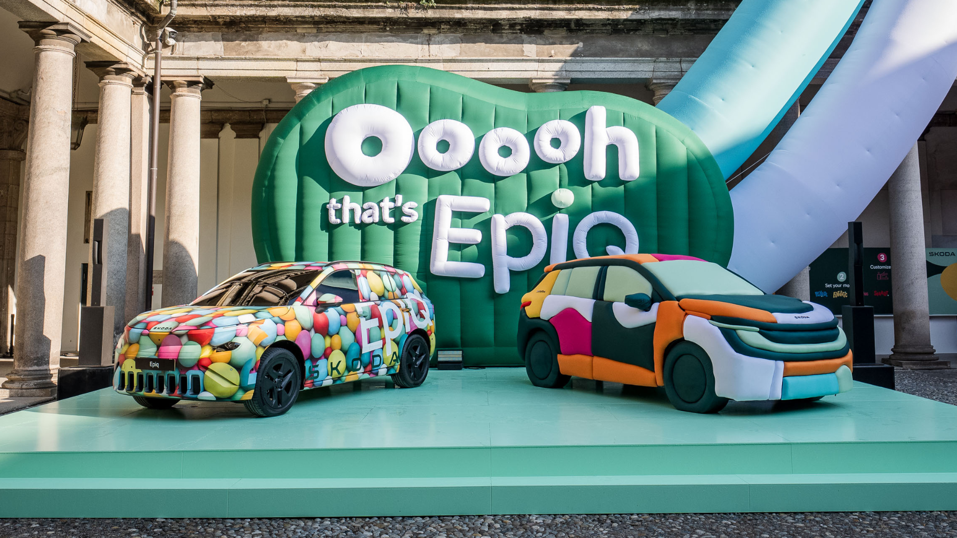 &Scaron;koda installation at Palazzo del Senato, MDW 2026