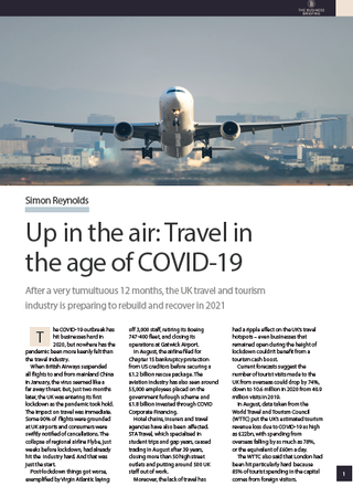 airplane taking off - how has COVID-19 affected air travel industry