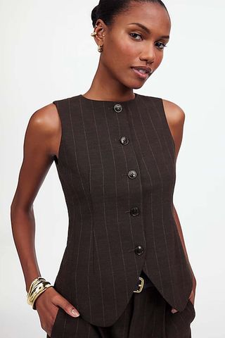 Madewell Single-Breasted Scoopneck Vest