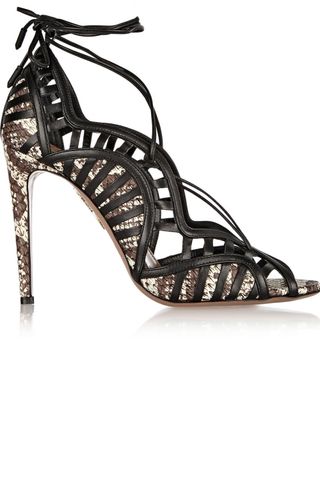 Aquazurra Lola Lace Up Sandals, £765