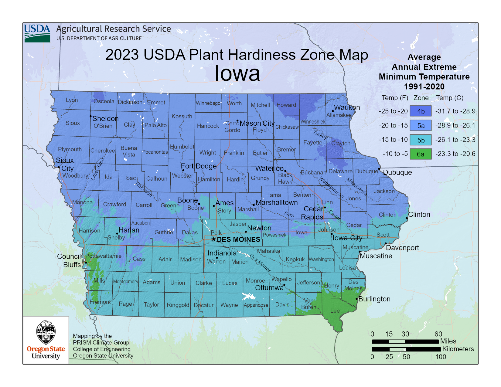 Growing Zones In Iowa Map Gardening Know How