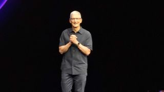 Tim Cook at Apple Park for Glowtime event