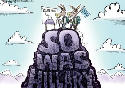 Political Cartoon U.S. Biden Trump Hillary 2020