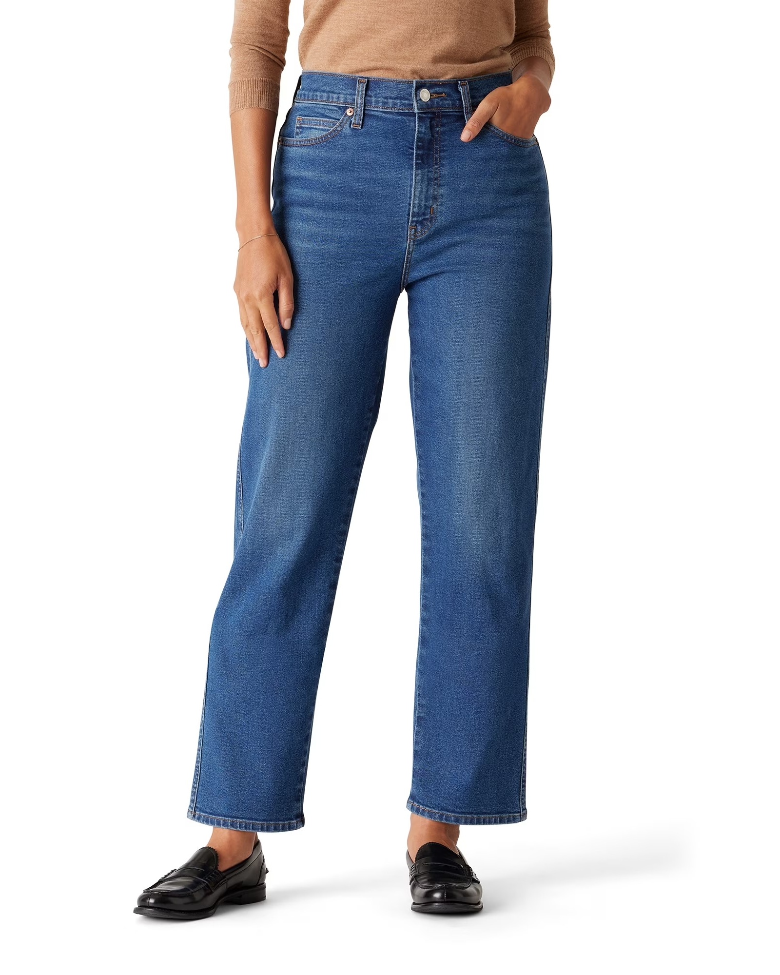 Levi Strauss Signature, Levi Strauss Signature Women&#039;s and Women&#039;s Plus High Rise Straight Jean, Sizes 2-28