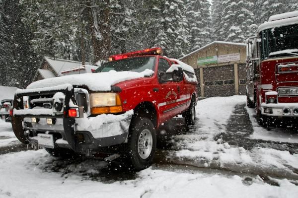 Thanks to race officials, crew and especially the North Tahoe fire crew everyone either didn't go out today or made it in safely