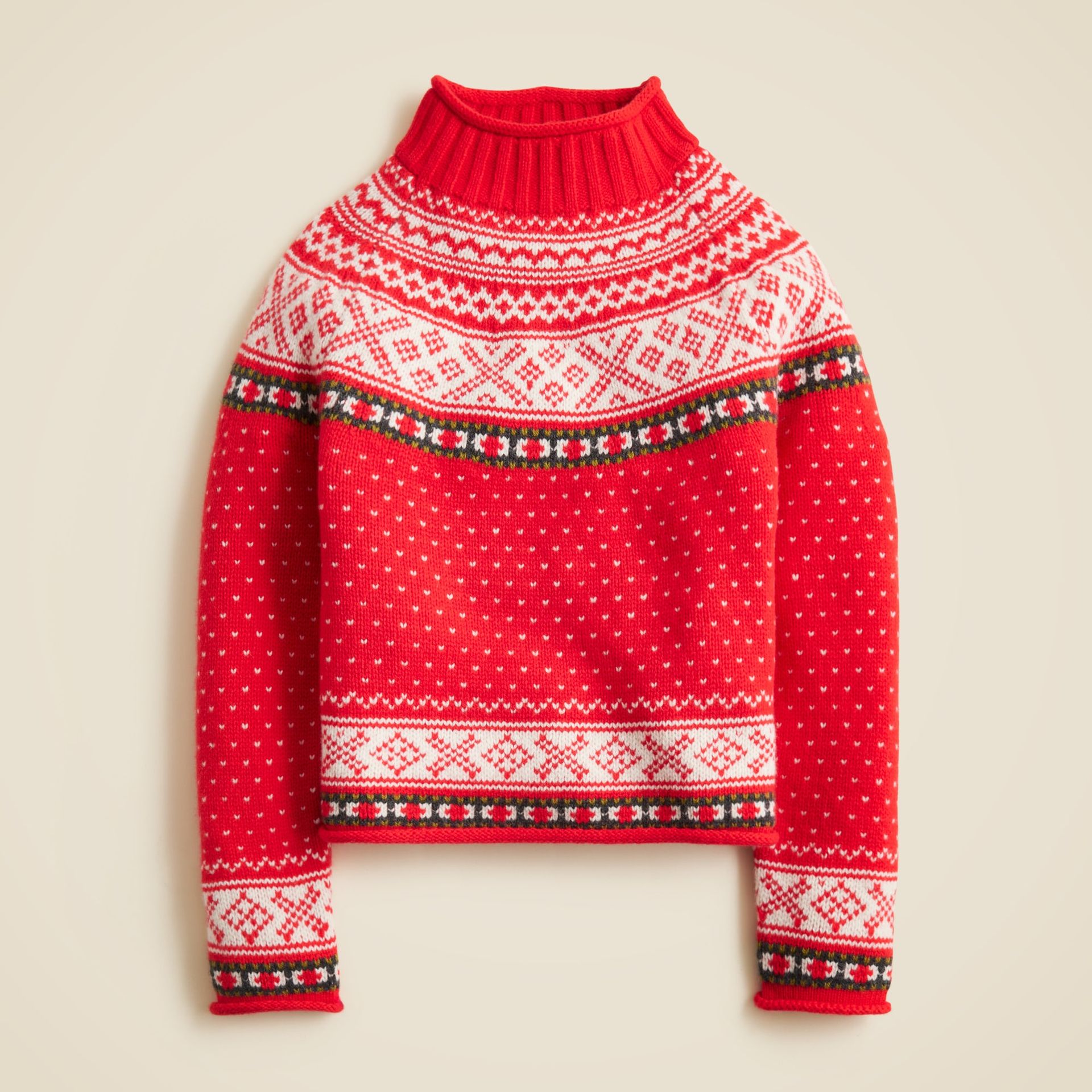 Fair Isle 2025 Rollneck™ Sweater in Vintage Wool