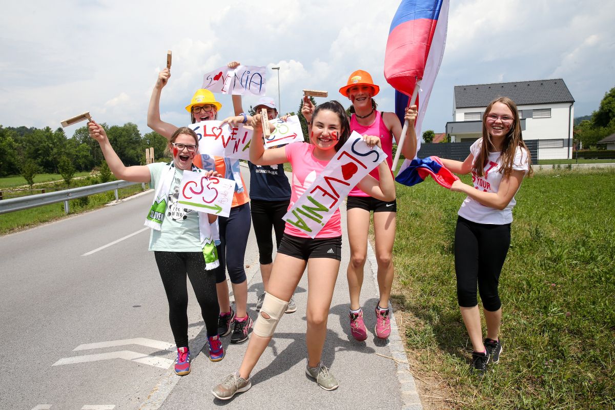 The fans came out to support the riders