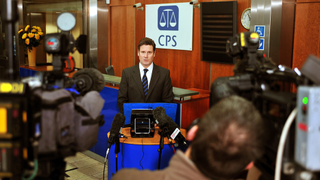 Keir Starmer speaks to press at the Crown Prosecution Service HQ