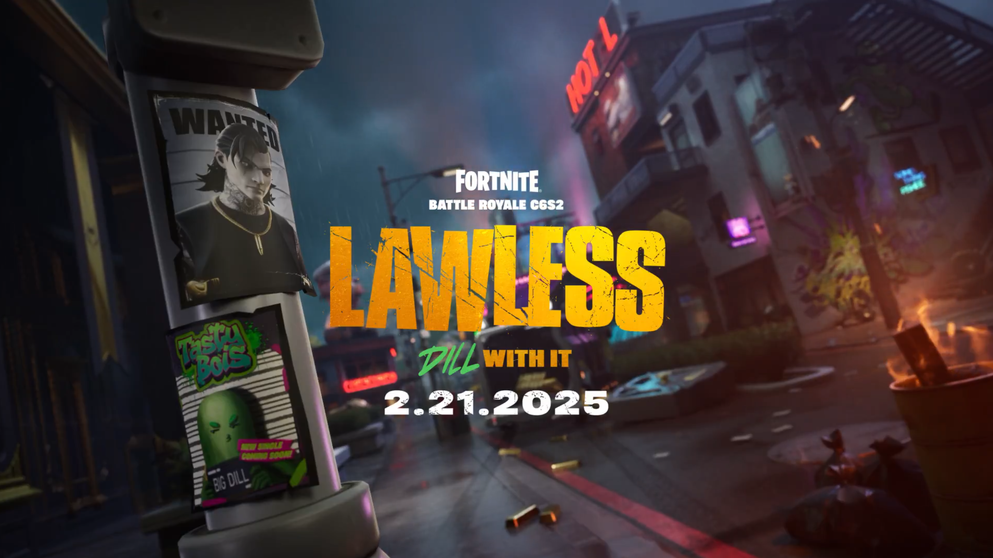 Fortnite's next season is called 'Lawless' and will seemingly let you play as a pickle