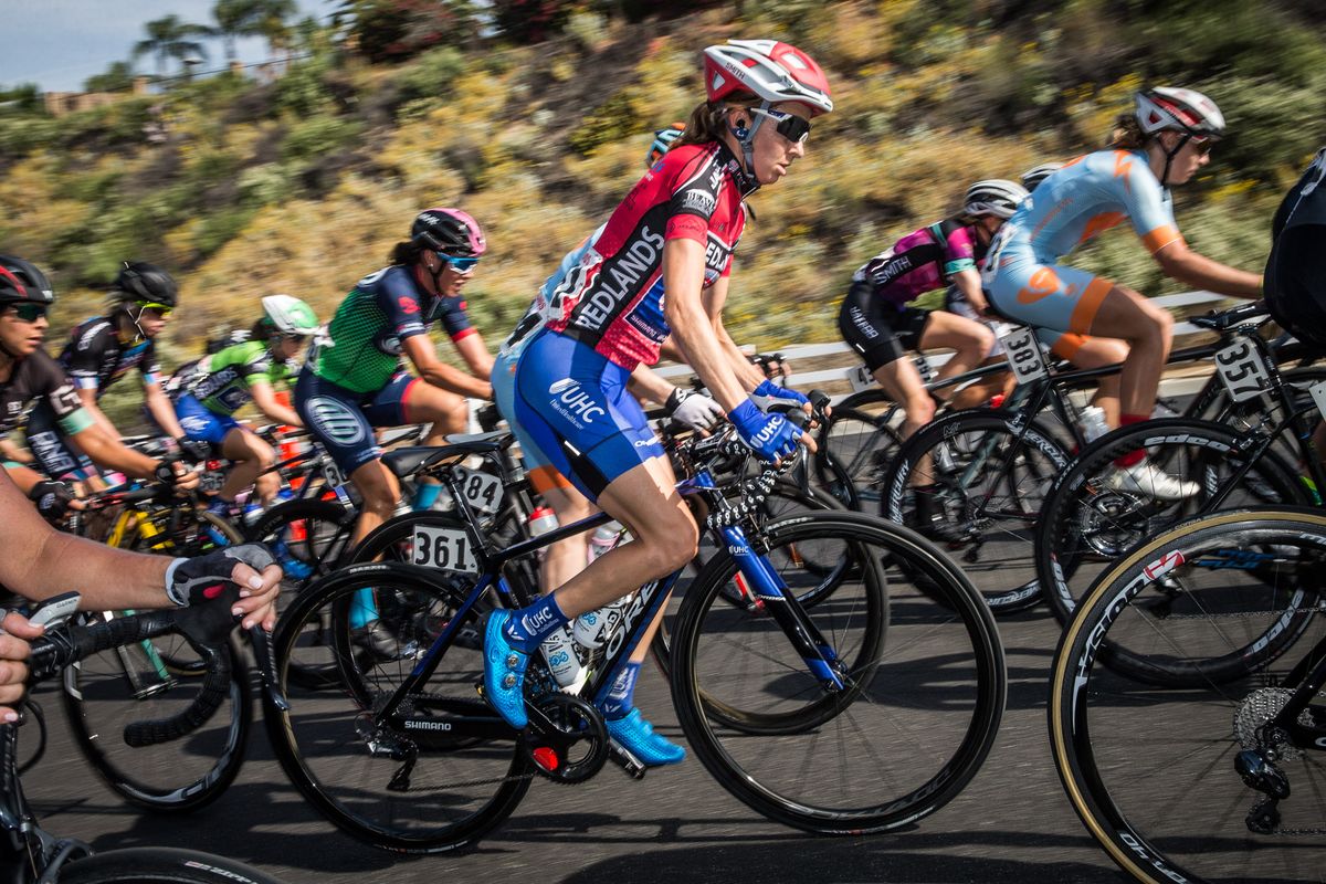 Katie Hall (UnitedHealthcare) held onto the red climbers jersey