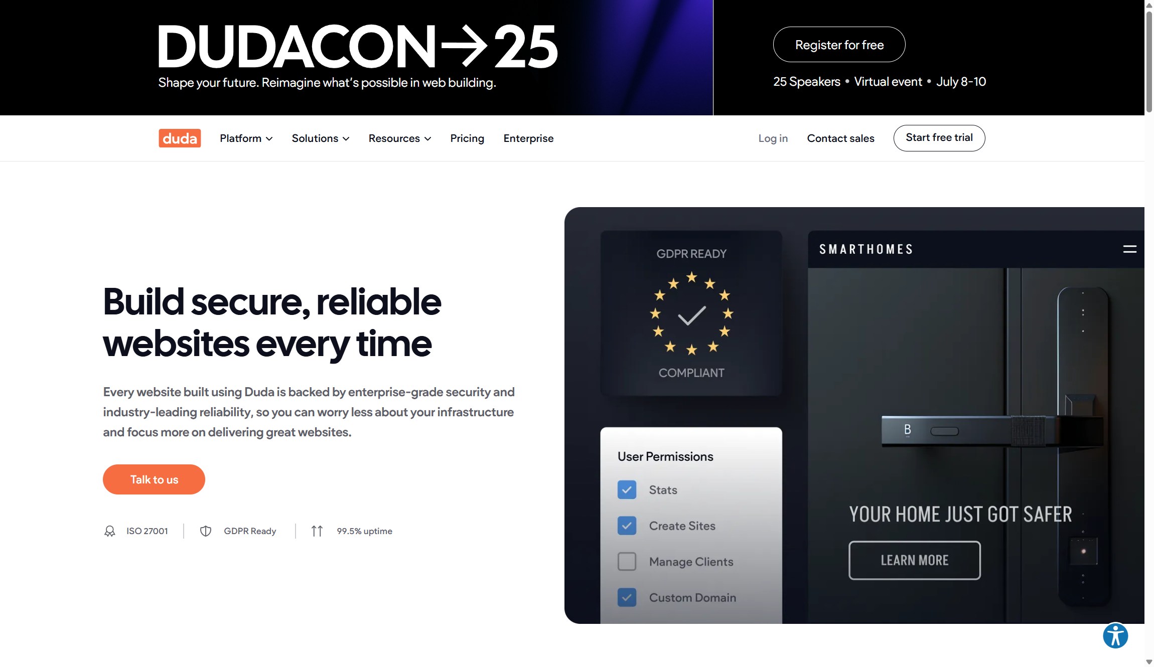 Duda security features