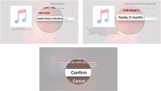 Changing a renewal type of subscription on Apple TV