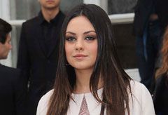 Mila Kunis at Paris Fashion Week autumn/winter 2012