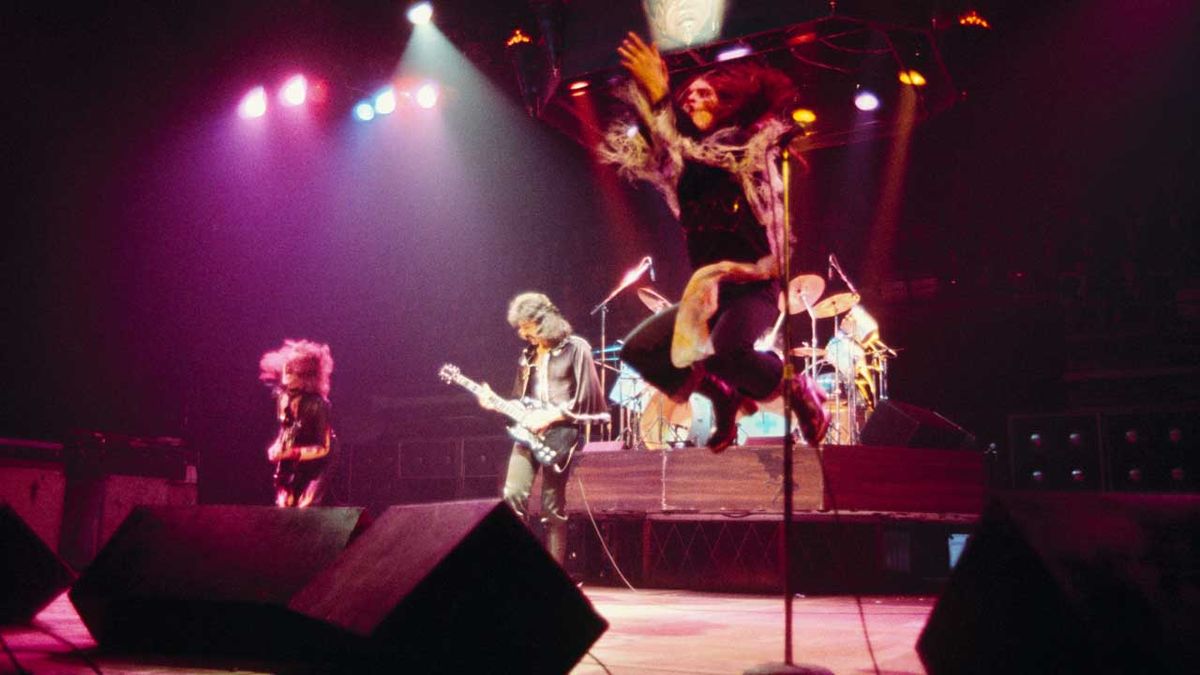 Black Sabbath onstage in 1976