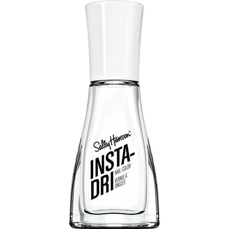 Sally Hansen Insta-Dri Nail Polish, White on Time, 0.31 Fl Oz, Quick Dry