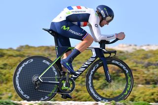 Alex Dowsett en route to a top 10 finish in the Volta ao Algarve's stage 3 TT