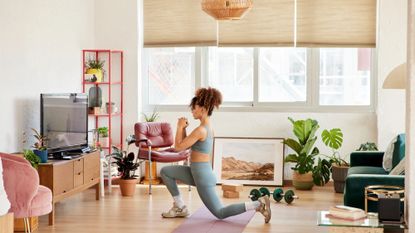 Woman doing a lunge