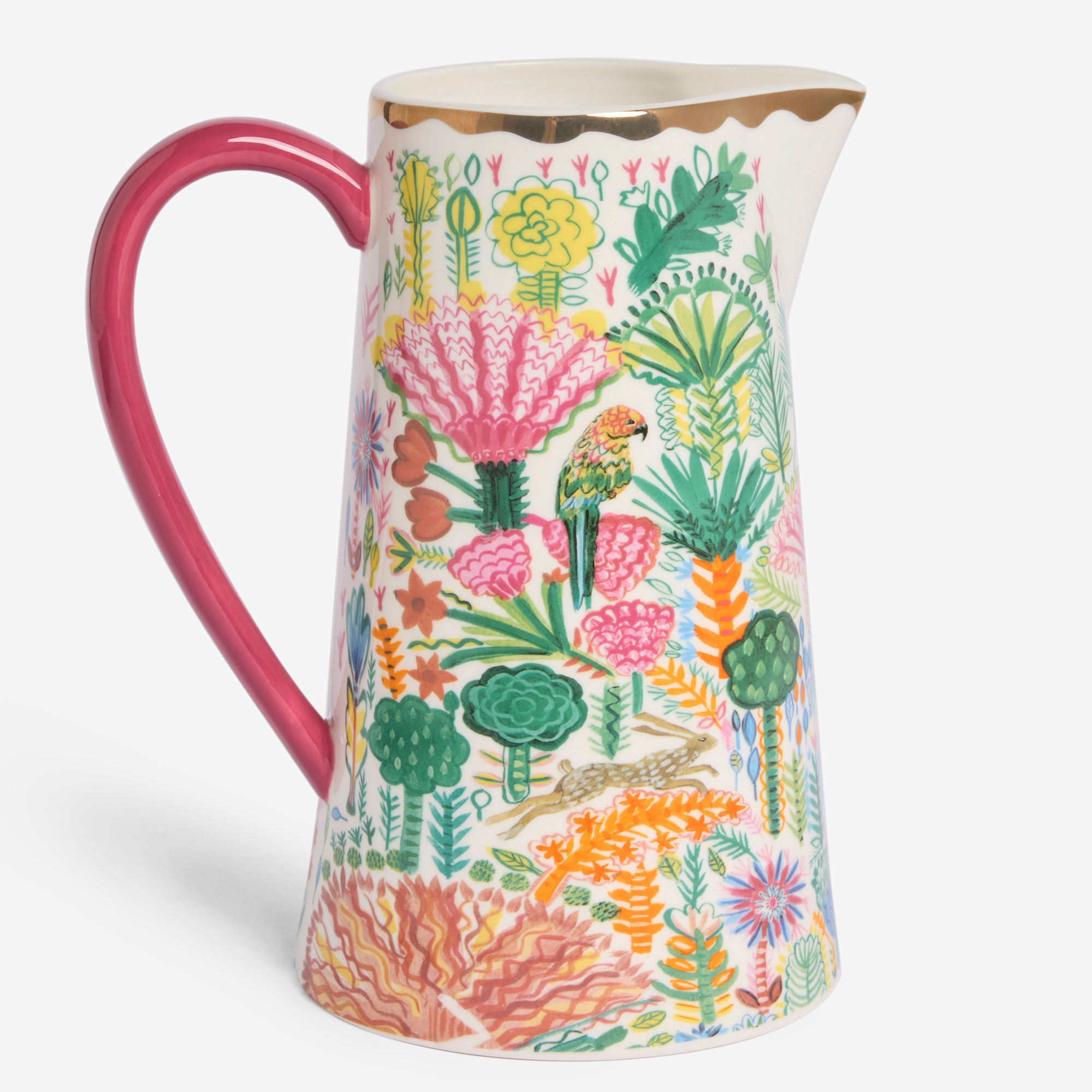 Lucy Tiffney Floral Ceramic Vase Jug at Next