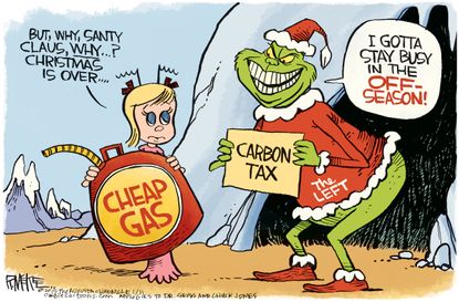 Editorial cartoon GOP carbon tax