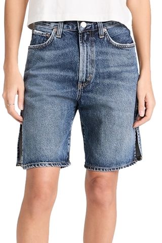 Agolde Vida High Rise Relaxed Straight Shorts