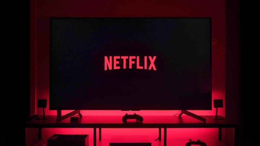 Netflix on a television screen in dark room