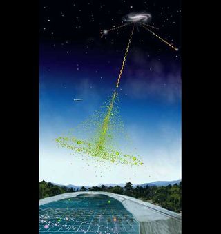 Cosmic-Ray Particles Heading for Earth