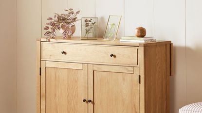 console that transforms into a home bar 