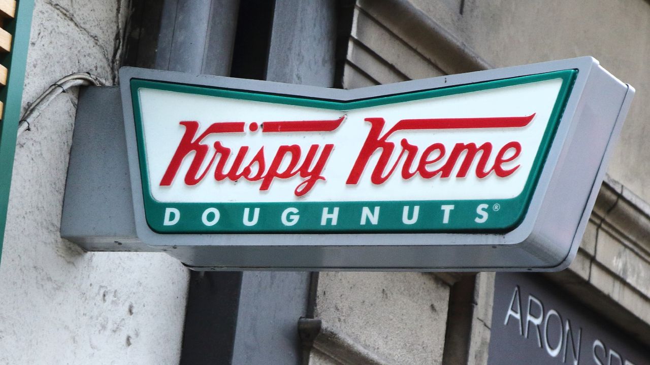 Krispy Kreme store and brand logo