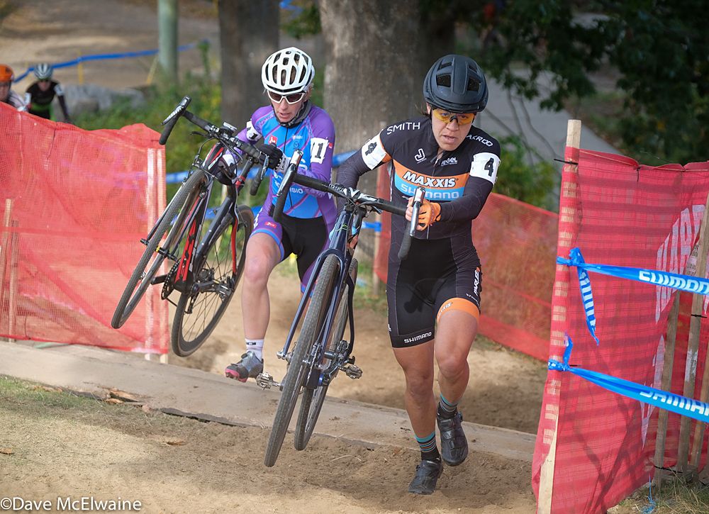 Crystal Anthony (Maxxis-Shimano ) racing in the top ten