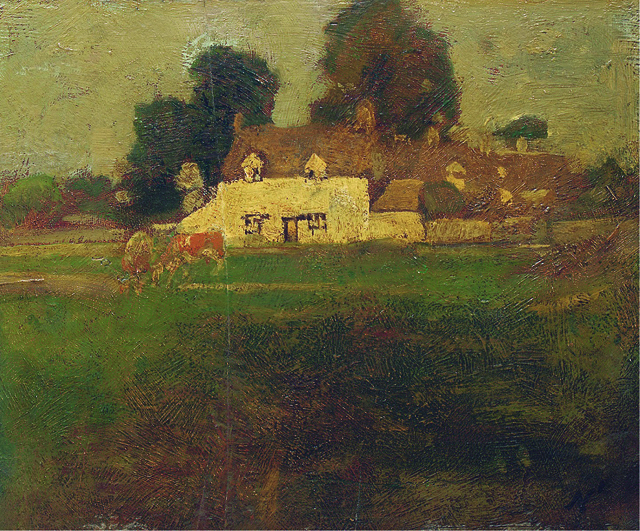 landscape with farmhouse