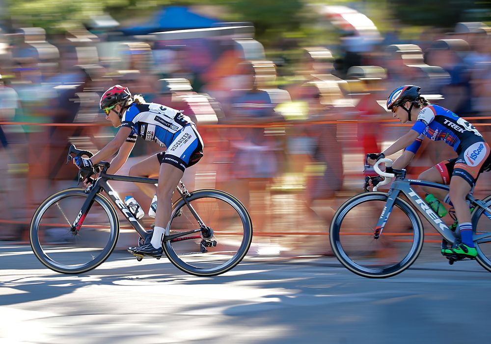 Kristin Armstrong (Twenty 16) leads the breakaway